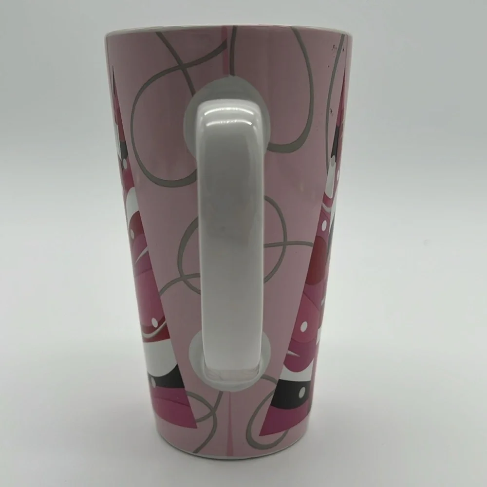 Starbucks Coffee 2004 Pink Holiday Christmas Tree Tall Ceramic Mug Cup - Picture 7 of 11